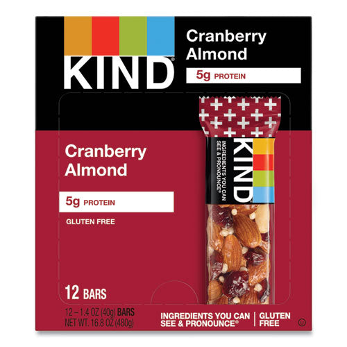 Plus Nutrition Boost Bar, Cranberry Almond and Antioxidants, 1.4 oz, 12/Box-(KND17211)