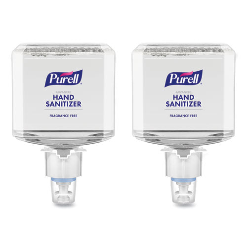 Advanced Hand Sanitizer Gentle and Free Foam, 1,200 mL Refill, Fragrance-Free, For ES4 Dispensers, 2/Carton-(GOJ505102)