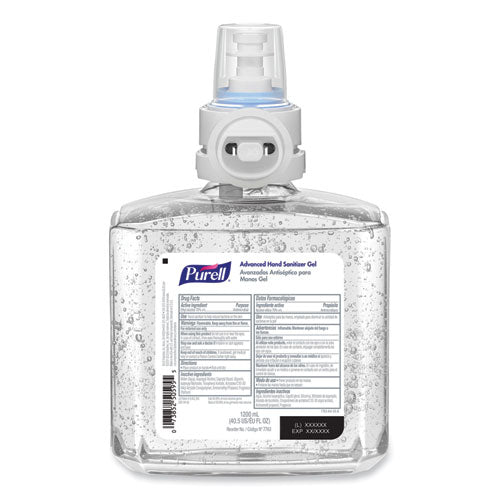 Advanced Gel Hand Sanitizer Refill, 1,200 mL, Clean Scent, For ES8 Dispensers, 2/Carton-(GOJ776302)