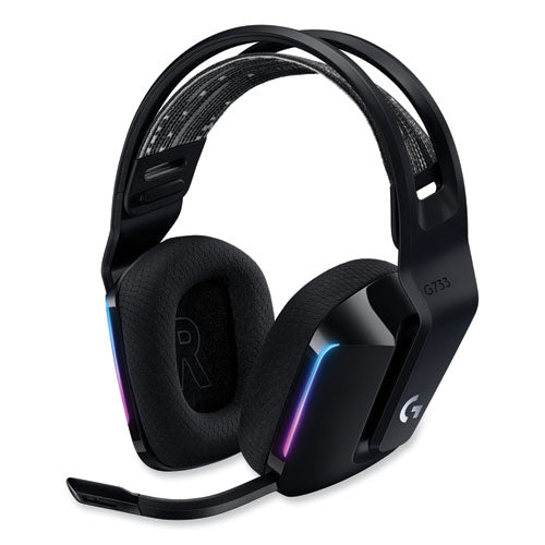G733 LIGHTSPEED Wireless Gaming Binaural Over The Head Headset, Black-(LOG981000863)