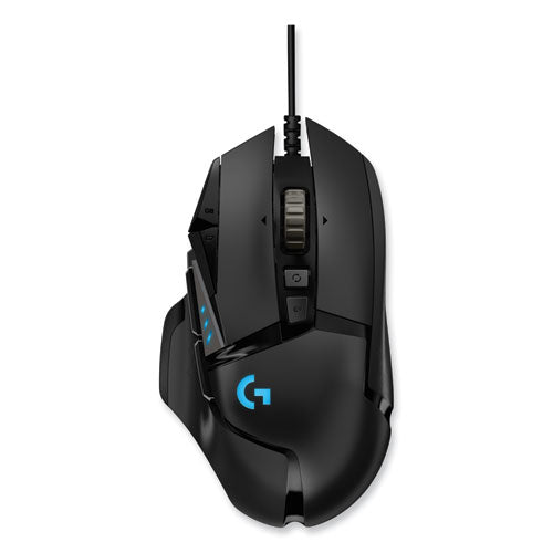 G502 LIGHTSPEED Wireless Gaming Mouse, 2.4 GHz Frequency/33 ft Wireless Range, Right Hand Use, Black-(LOG910005565)