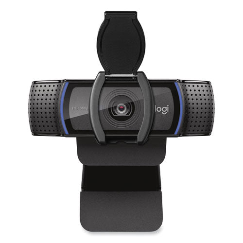 C920s PRO HD Webcam, 1920 pixels x 1080 pixels, 3 Mpixels, Black-(LOG960001257)