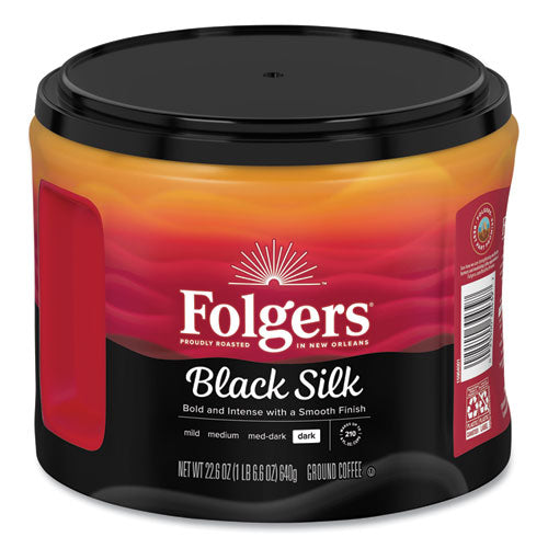 Coffee, Black Silk, 22.6 oz Canister-(FOL20540)