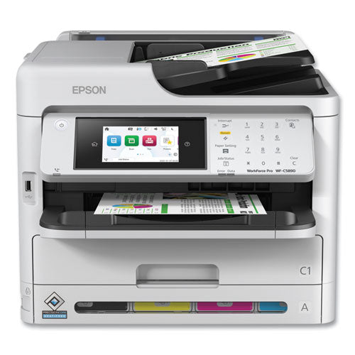 WorkForce Pro WF-C5890 Multifunction Printer, Copy/Fax/Print/Scan-(EPSC11CK23201)