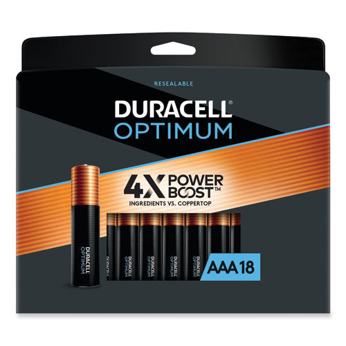 Optimum Alkaline AAA Batteries, 18/Pack-(DUROPT2400B18PR)