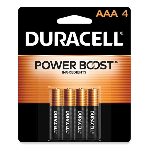Power Boost CopperTop Alkaline AAA Batteries, 4/Pack-(DURMN2400B4Z)