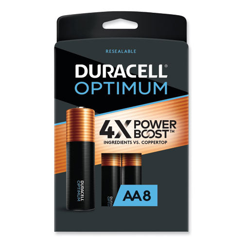 Optimum Alkaline AA Batteries, 8/Pack-(DUROPT1500B8PRT)