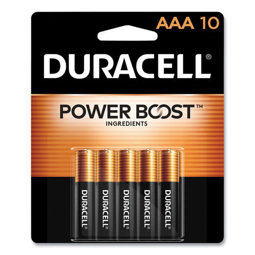 Power Boost CopperTop Alkaline AAA Batteries, 10/Pack-(DURMN2400B10Z)