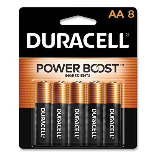 Power Boost CopperTop Alkaline AA Batteries, 8/Pack-(DURMN1500B8Z)