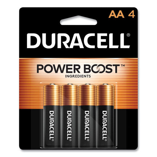 Power Boost CopperTop Alkaline AA Batteries, 4/Pack-(DURMN1500B4Z)