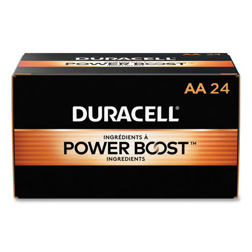 Power Boost CopperTop Alkaline AA Batteries, 24/Box-(DURMN1500B24)