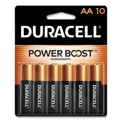 Power Boost CopperTop Alkaline AA Batteries, 10/Pack-(DURMN1500B10Z)