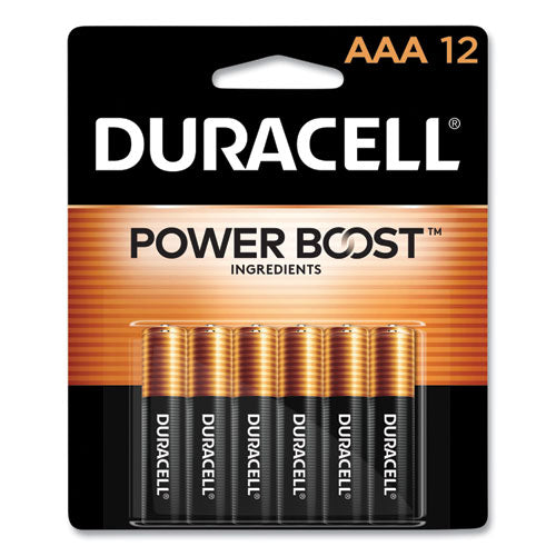 Power Boost CopperTop Alkaline AAA Batteries, 12/Pack-(DURMN24B12BCD)