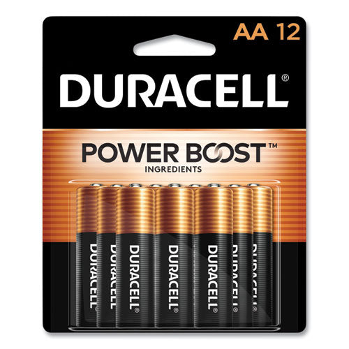 Power Boost CopperTop Alkaline AA Batteries, 12/Pack-(DURMN15B12BCD)