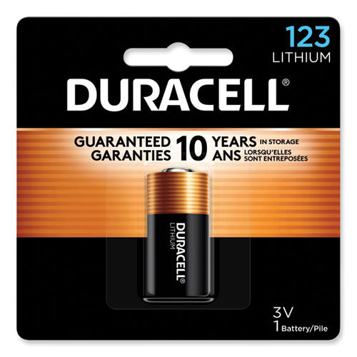 Specialty High-Power Lithium Battery, 123, 3 V-(DURDL123ABPK)