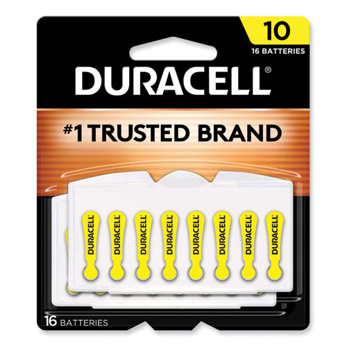 Hearing Aid Battery, #10, 16/Pack-(DURDA10B16ZM10)