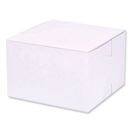 Bakery Boxes, Standard, 6 x 6 x 4, White, Paper, 250/Carton-(SCH1509)