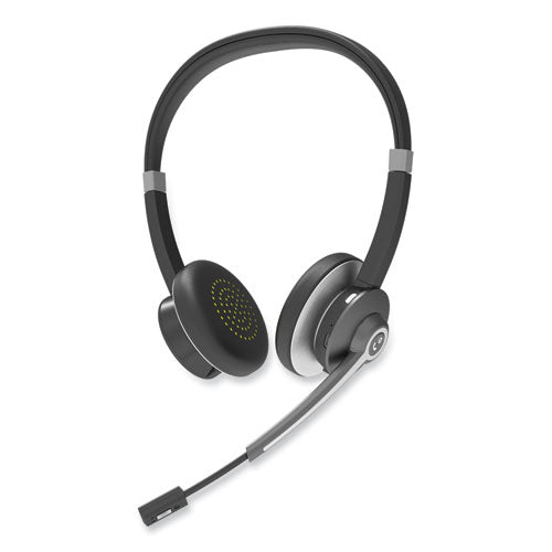 IVR70003 Binaural Over The Head Bluetooth Headset, Black/Silver-(IVR70003)