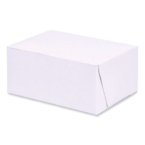 Bakery Boxes, Standard, 6 x 4.45 x 2.75, White, Paper, 250/Carton-(SCH1503)