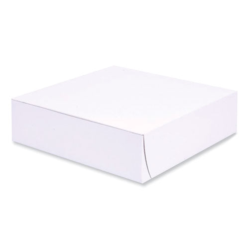 Bakery Boxes, Standard, 9 x 9 x 2.5, White, Paper, 250/Carton-(SCH1553)