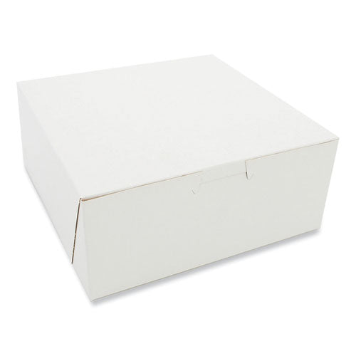 Bakery Boxes, Standard, 7 x 7 x 3, White, Paper, 250/Carton-(SCH1517)