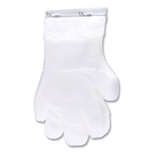 Reddi-to-Go Poly Gloves on Wicket, One Size, Clear, 8,000/Carton-(IBSR2GOPE8K)