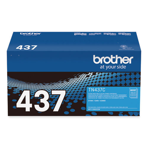 TN437C Ultra High-Yield Toner, 8,000 Page-Yield, Cyan-(BRTTN437C)