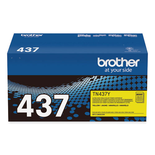 TN437Y Ultra High-Yield Toner, 8,000 Page-Yield, Yellow-(BRTTN437Y)