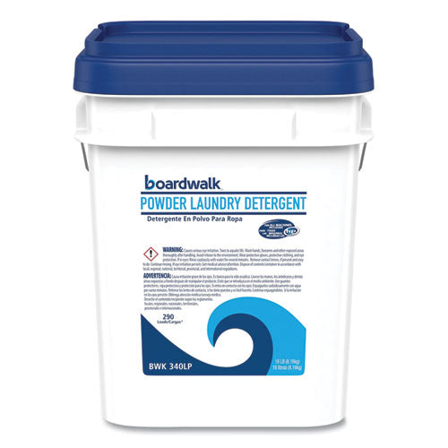 Laundry Detergent Powder, Low Foam, Crisp Clean Scent, 18 lb Pail-(BWK340LP)
