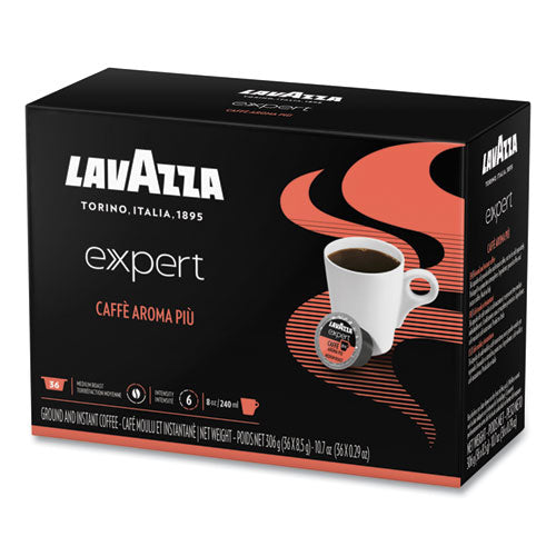 Expert Caffe Aroma Piu Coffee Capsules, 0.31 oz, 36/Box-(LAV1953001355)