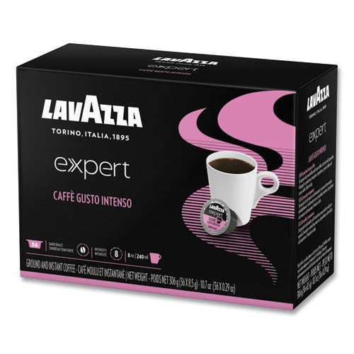 Expert Caffe Gusto Intenso Coffee Capsules, 0.31 oz, 36/Box-(LAV1953001393)