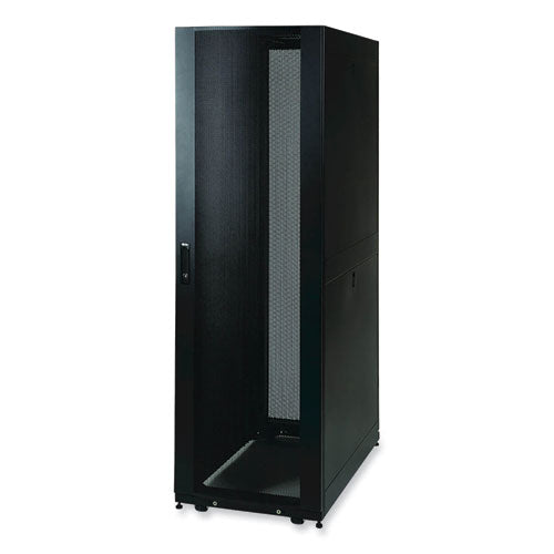 SmartRack Standard-Depth Rack Enclosure Cabinet Kit, 42U, 3,000 lbs Capacity-(TRPSR42UBKD)