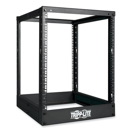 SmartRack 4-Post Open Frame Rack, 13U, 1,000 lbs Capacity-(TRPSR4POST13)