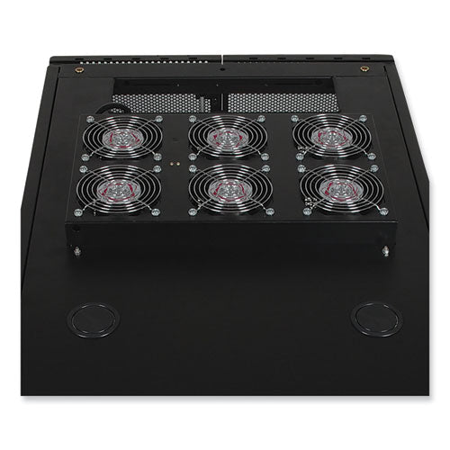 SmartRack Roof-Mounted Fan Panel, 6 High-Performance Fans, 630 CFM, 5-15P Plug-(TRPSRFANROOF)