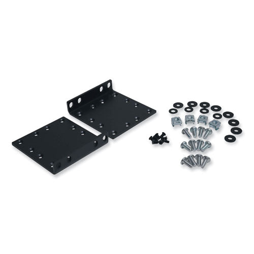 Heavy-Duty 2-Post Front Mounting Ear Kit, Supports 2U Cabinets, 65 lbs Capacity-(TRPUPSHDEARKIT)