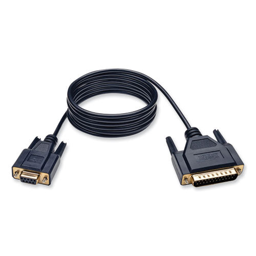 Null Modem Serial DB9 Serial Cable, DB9 to DB25 (F/M), 6 ft, Beige-(TRPP456006)