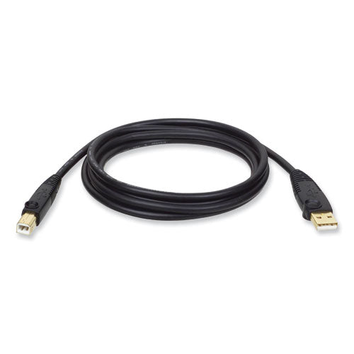 USB 2.0 A/B Cable (M/M), 15 ft, Black-(TRPU022015)