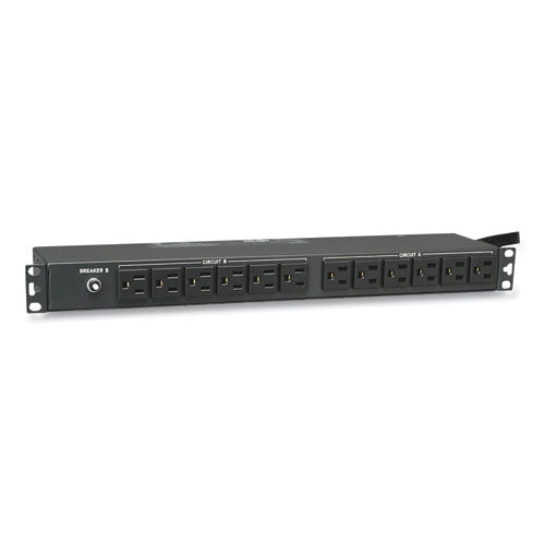 Single-Phase Basic PDU, 24 Outlets, 15 ft Cord, Black-(TRPPDU2430)