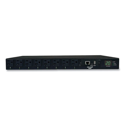 Single-Phase ATS/Switched PDU with LX Platform Interface, 16 Outlets, 12 ft Cord, Black-(TRPPDUMH20ATNET)