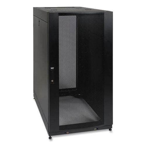 SmartRack Standard-Depth Server Rack Enclosure Cabinet, 25U, 3,000 lbs Capacity-(TRPSR25UB)