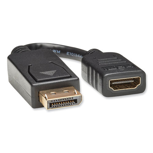 DisplayPort to HDMI Adapter Cable, 6", Black-(TRPP136000)