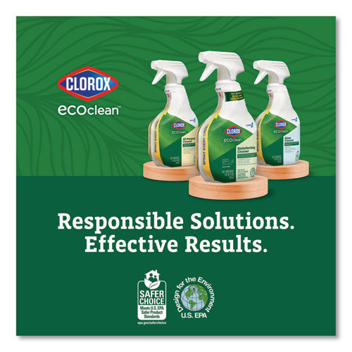 Clorox Pro EcoClean Glass Cleaner, Unscented, 32 oz Spray Bottle, 9/Carton-(CLO60277CT)