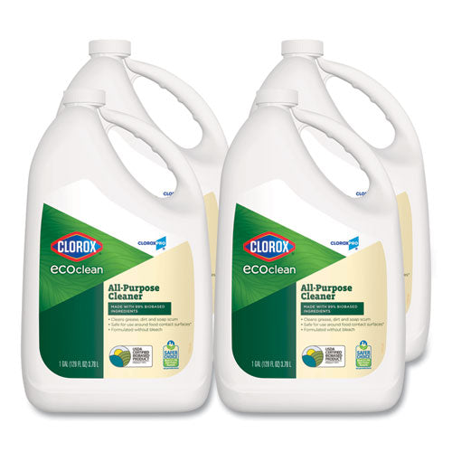 Clorox Pro EcoClean All-Purpose Cleaner, Unscented, 128 oz Bottle, 4/Carton-(CLO60278CT)