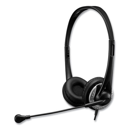 Xtream P2 Binaural Over The Head Headset with Microphone, Black-(ADEXTREAMP2)