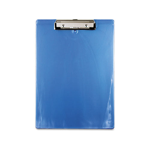 Recycled Plastic Clipboard, 0.5" Clip Capacity, Holds 8.5 x 11 Sheets, Ice Blue-(SAU00439)