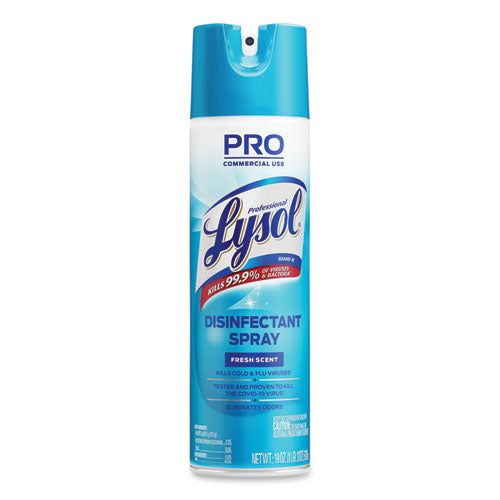 Disinfectant Spray, Fresh Scent, 19 oz Aerosol Spray, 12/Carton-(RAC04675CT)