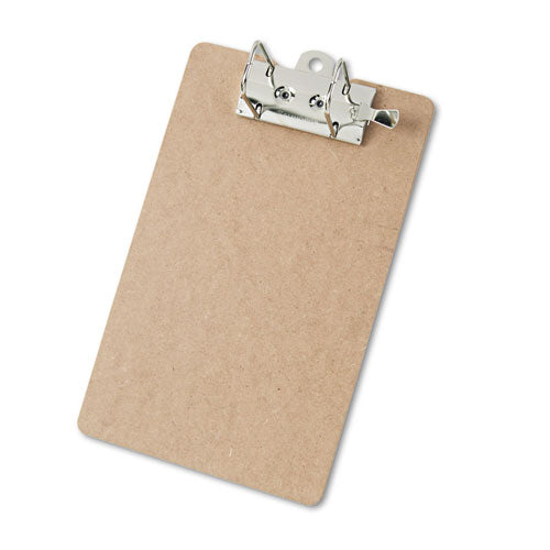 Recycled Hardboard Archboard Clipboard, 2.5" Clip Capacity, Holds 8.5 x 11 Sheets, Brown-(SAU05712)