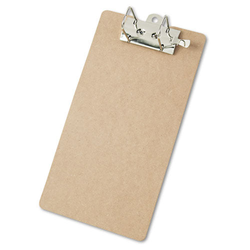 Recycled Hardboard Archboard Clipboard, 2.5" Clip Capacity, Holds 8.5 x 14 Sheets, Brown-(SAU05713)