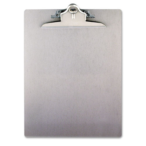 Recycled Aluminum Clipboard with High-Capacity Clip, 1" Clip Capacity, Holds 8.5 x 11 Sheets, Silver-(SAU22517)
