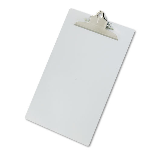 Recycled Aluminum Clipboard with High-Capacity Clip, 1" Clip Capacity, Holds 8.5 x 14 Sheets, Silver-(SAU22519)